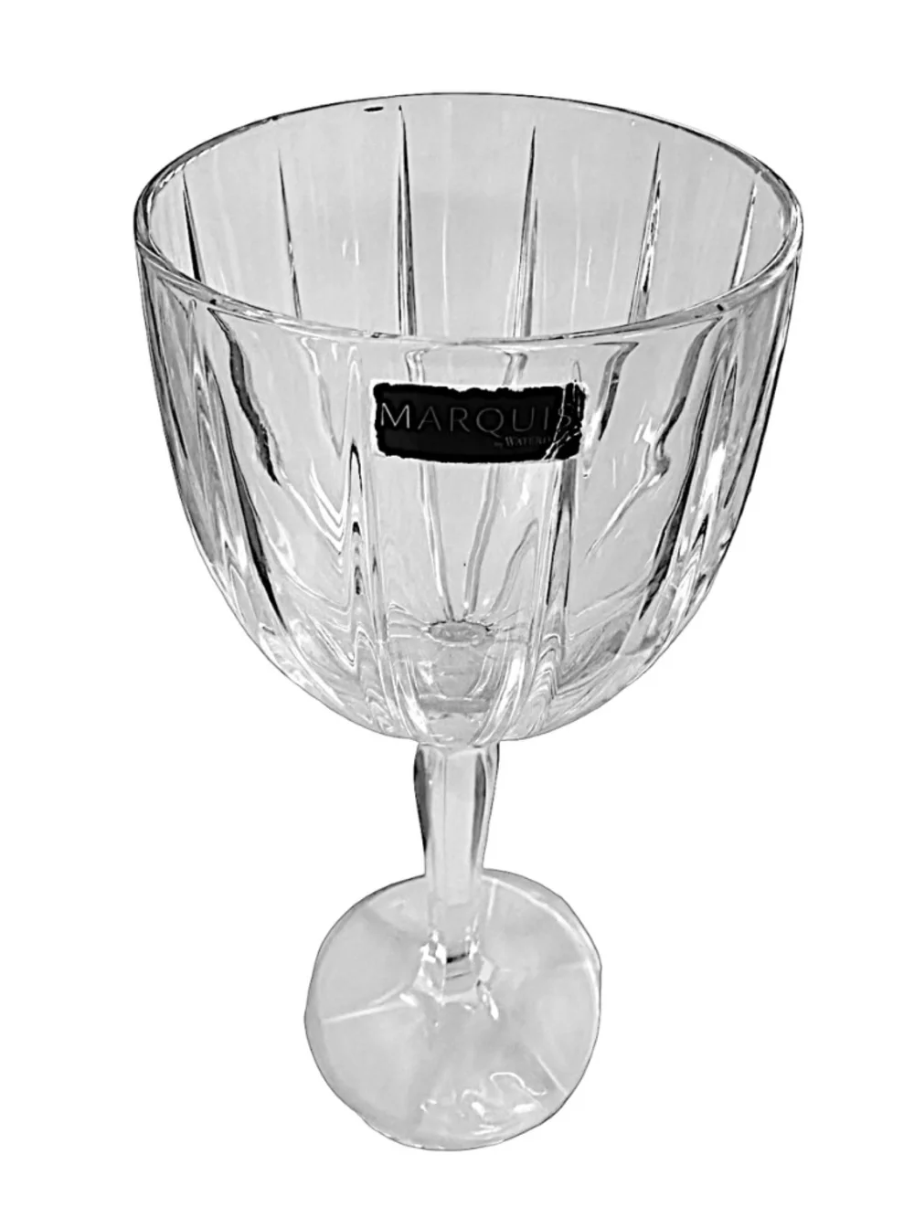 MARQUIS by WATERFORD Crystal Omega Wine / Water Glass 8.5” Signed